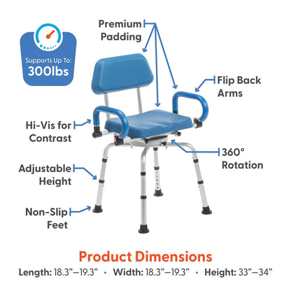 SoftSecure Rotating Shower Chair