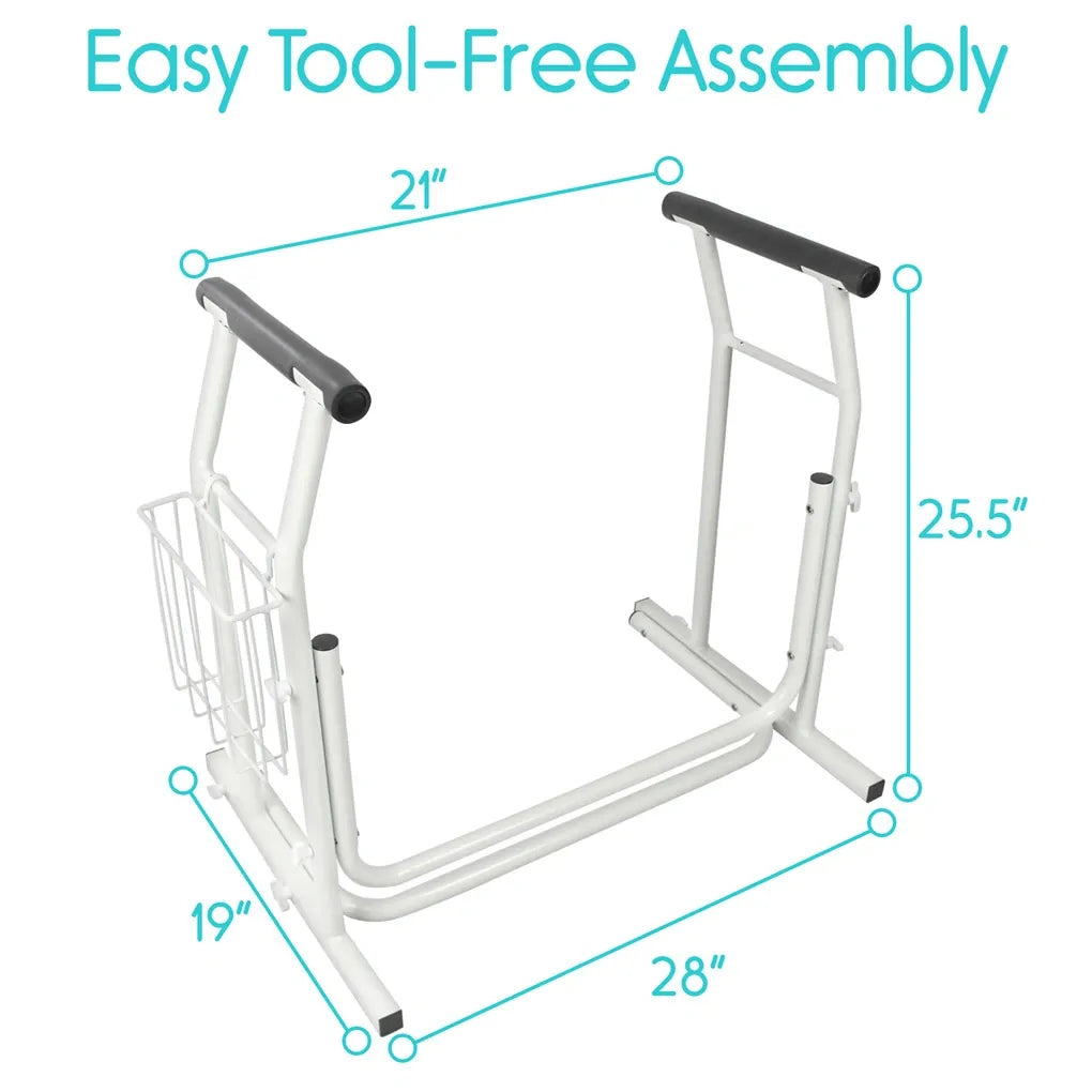 Stand Alone Toilet Rail (2 Pack)